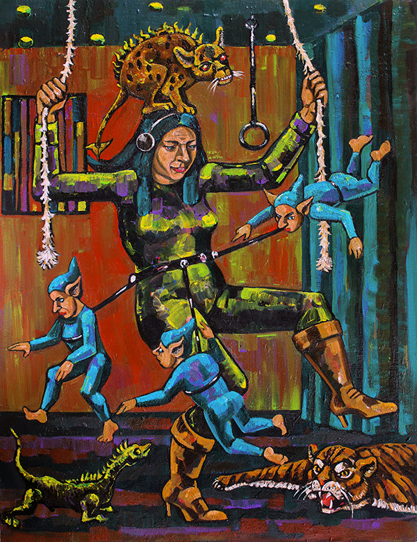 "Femme de manège" 2024 - 116 x 89 cm - acryl/canvas - DM for more infos